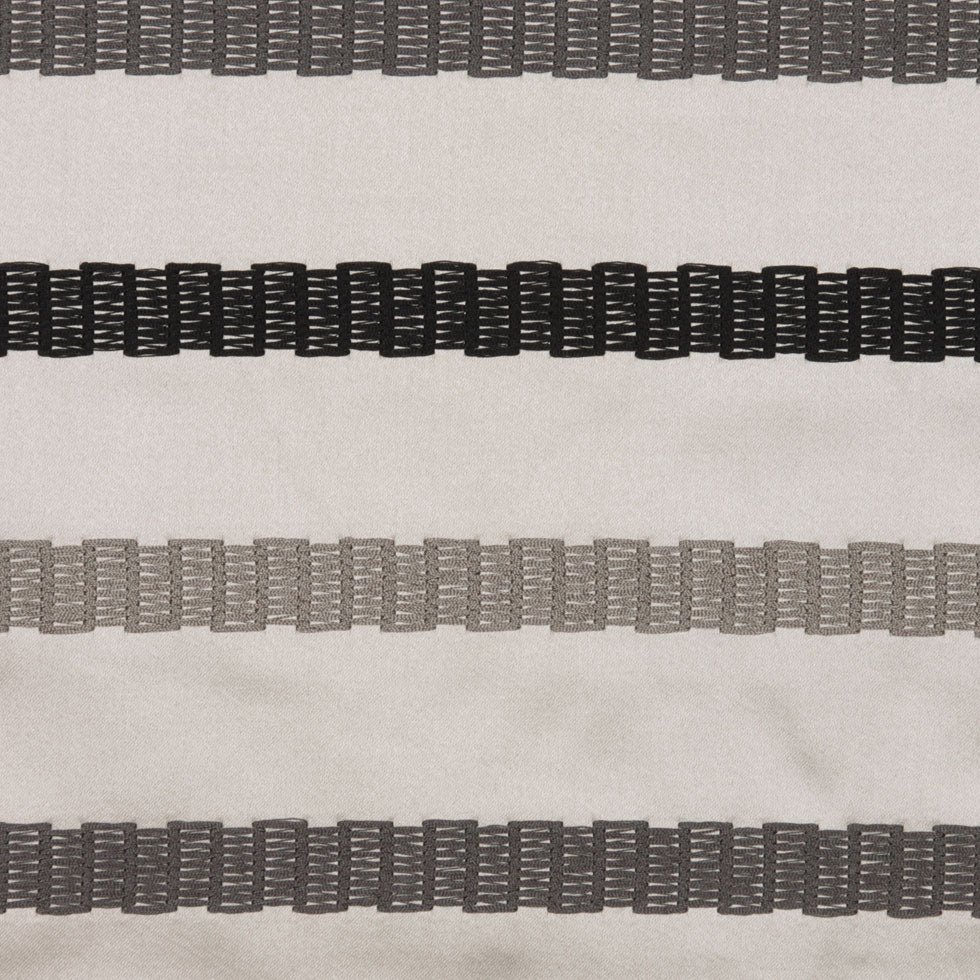 Gold/Black/Gray Stripes Embroidery Stripe Detail