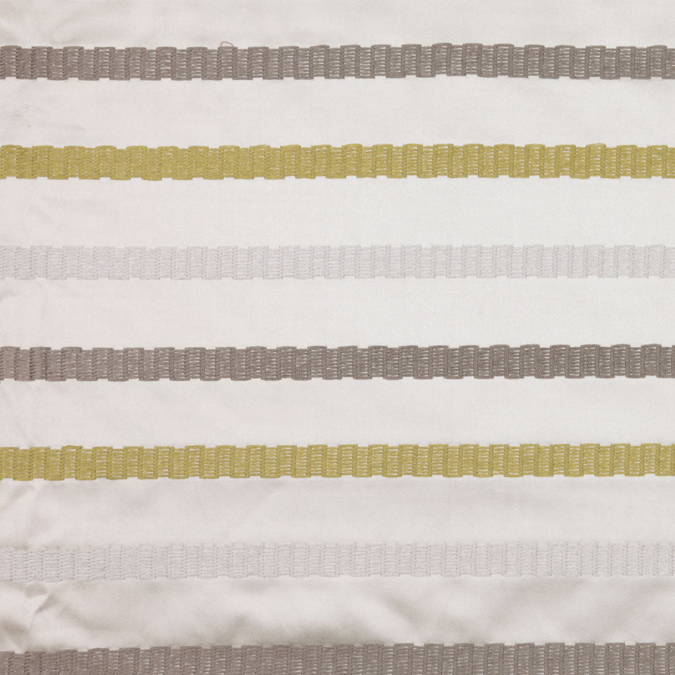 Dijon/Lime/Dark Olive Stripes Embroidery Stripe