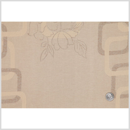 Golden Beige Geometric Woven Full