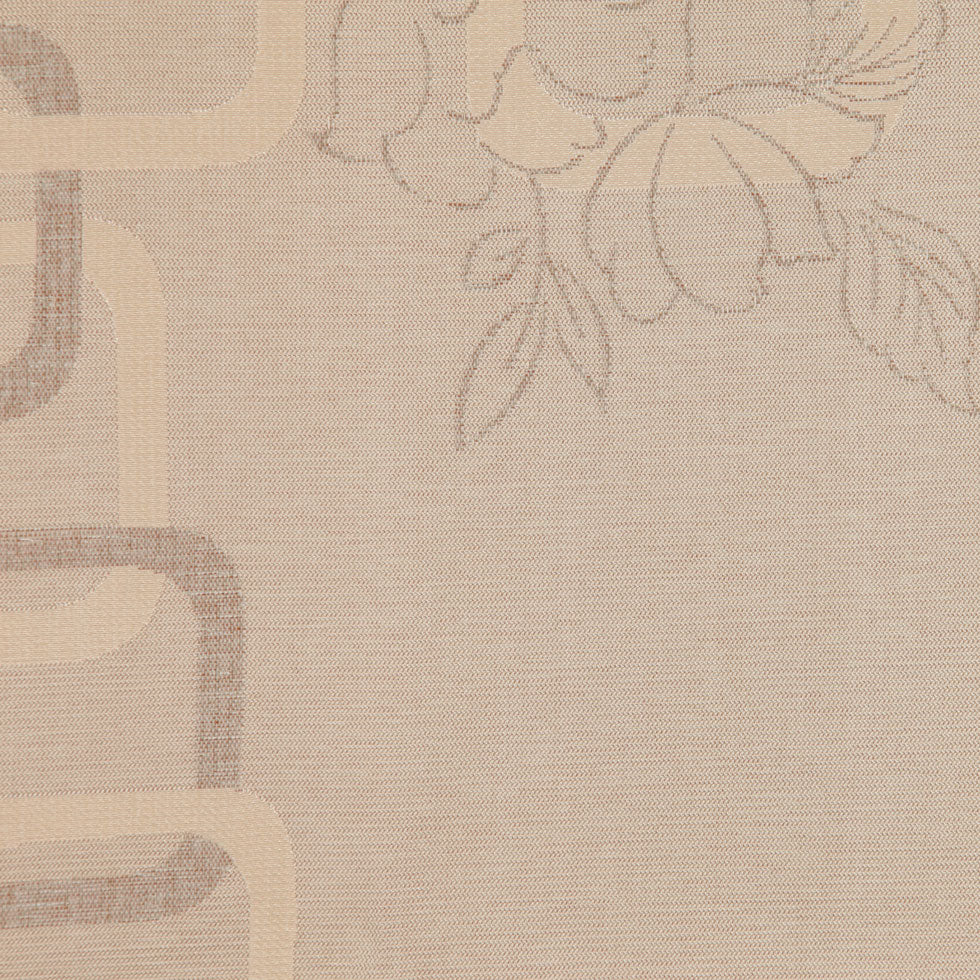Golden Beige Geometric Woven