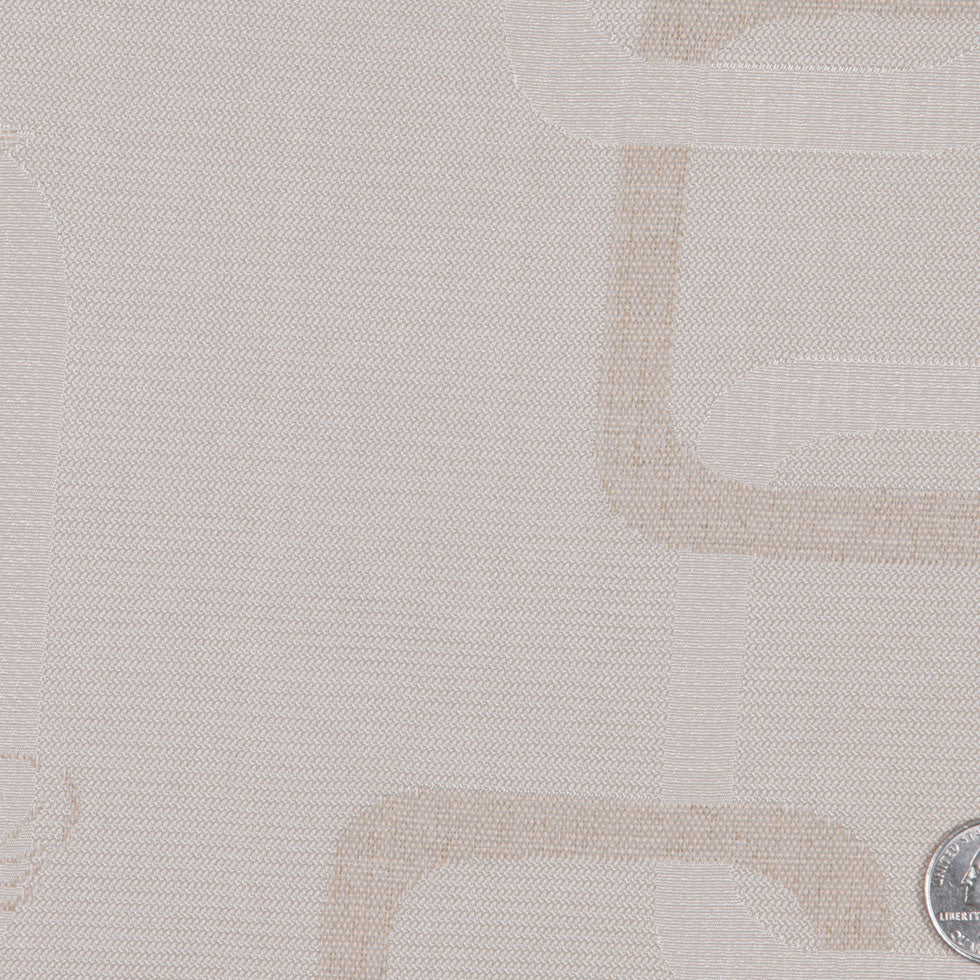 Khaki Geometric Woven Detail