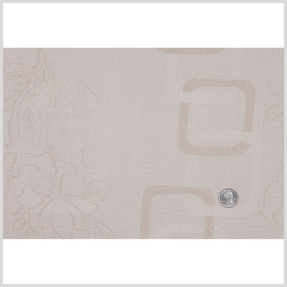 Khaki Geometric Woven Full