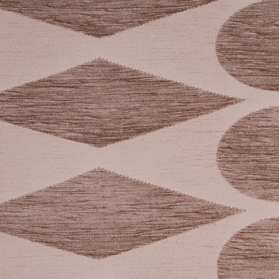 Beige Geometric Chenille Detail