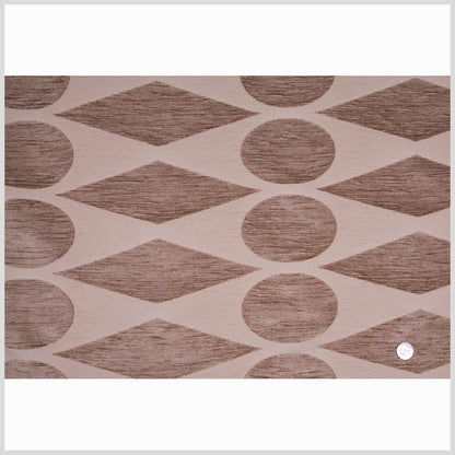 Beige Geometric Chenille Full