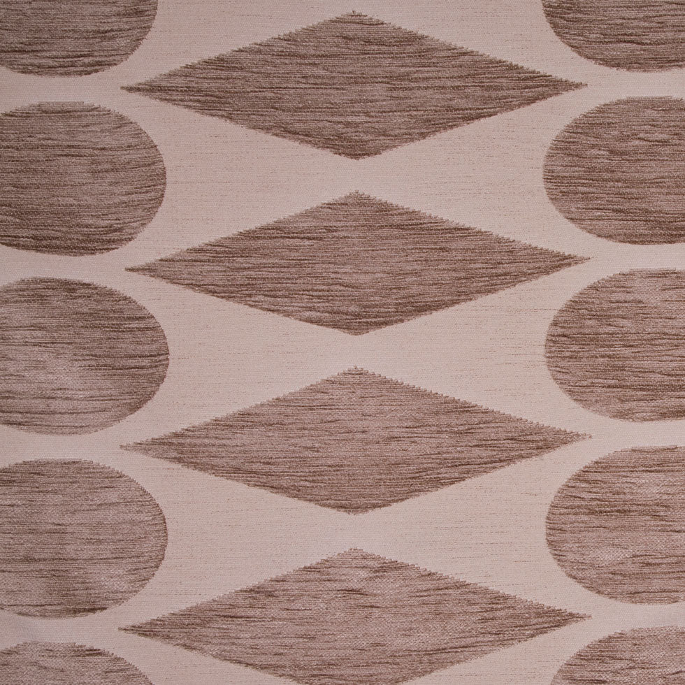 Beige Geometric Chenille