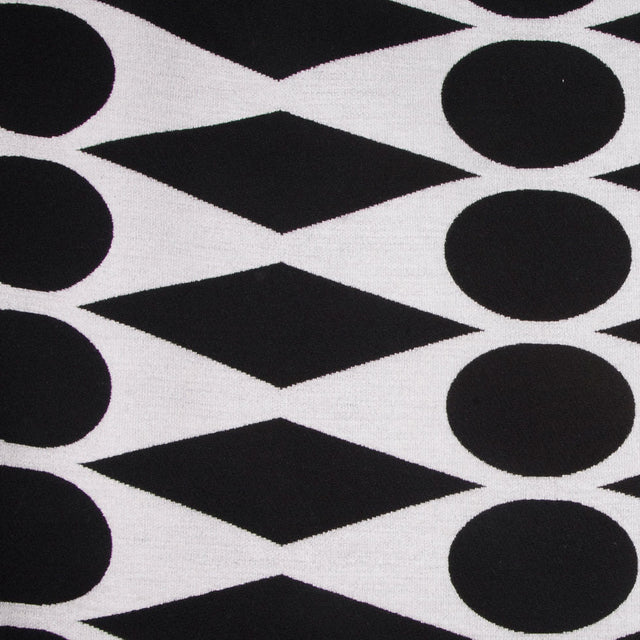 White/Black Geometric Chenille