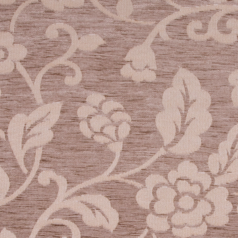 Beige Floral Chenille Detail