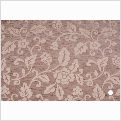 Beige Floral Chenille Full