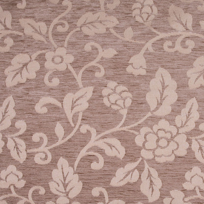 Beige Floral Chenille