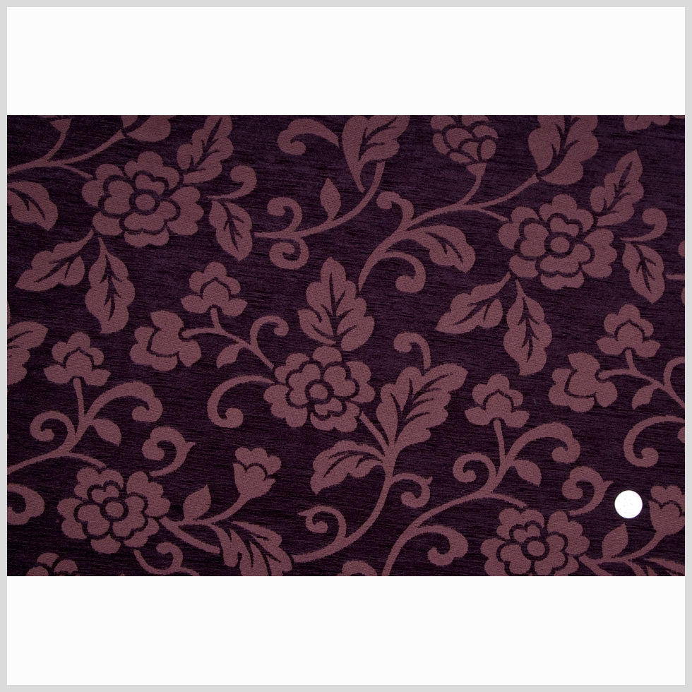 Aubergine Floral Chenille Full