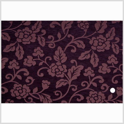 Aubergine Floral Chenille Full