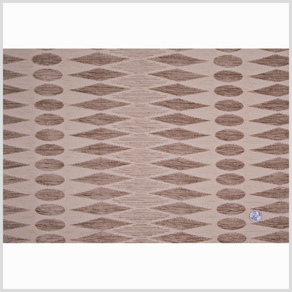Beige Geometric Chenille Full