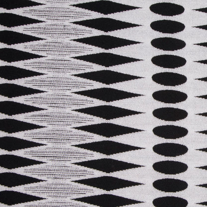 White/Black Geometric Chenille