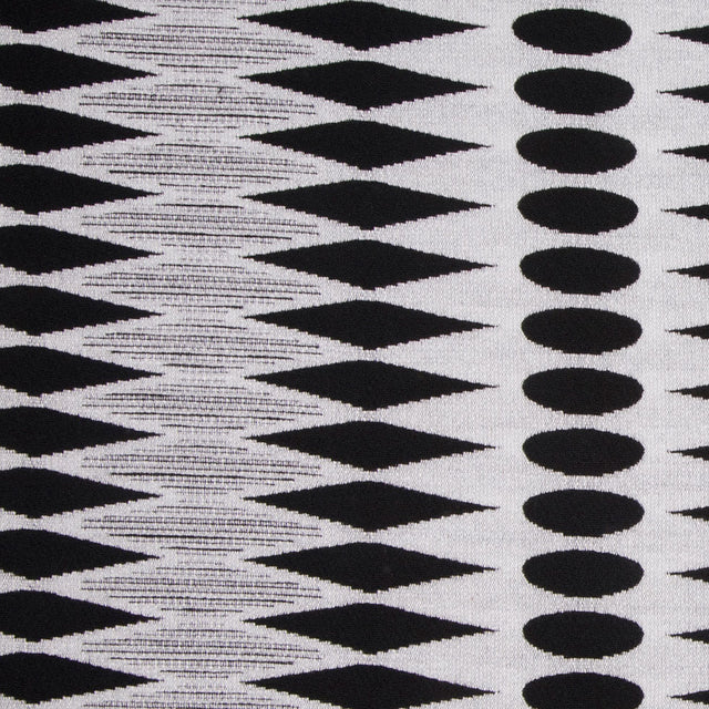 White/Black Geometric Chenille