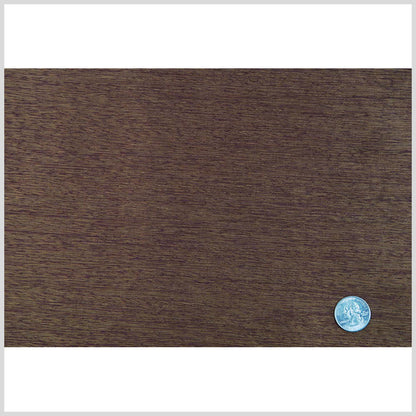 Brown Striated Polyester and Viscose Satin Full