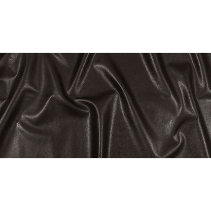 Brown Pebbled Faux Leather with Woven Backing Full
