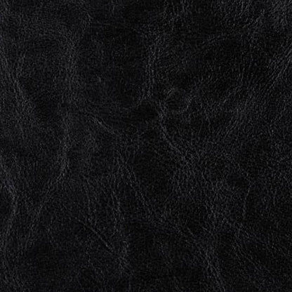 Black Solid Faux Leather/ Vinyl Detail