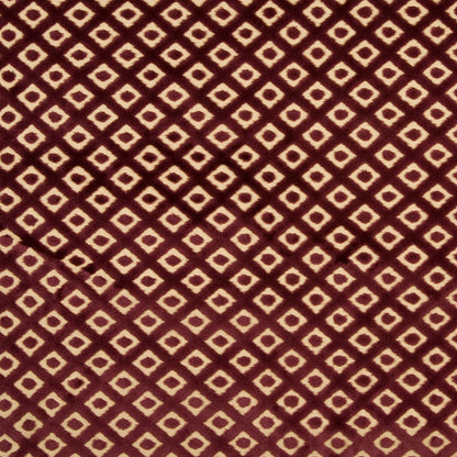 Eggplant/Beige Diamonds Velvet