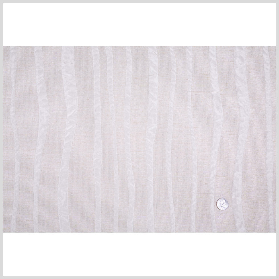Bright Champagne Stripes Woven Full