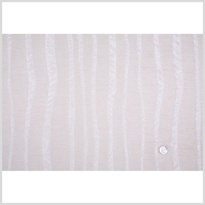 Bright Champagne Stripes Woven Full