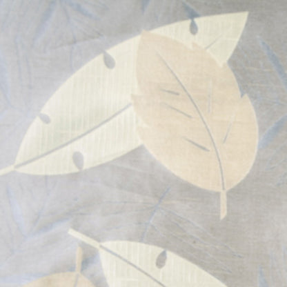 Soft Gold/Cornflower Blue Floral Woven Detail