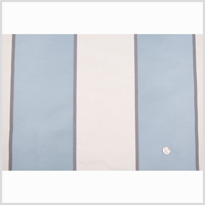Sky Blue/Natural/Black Stripes Woven Full