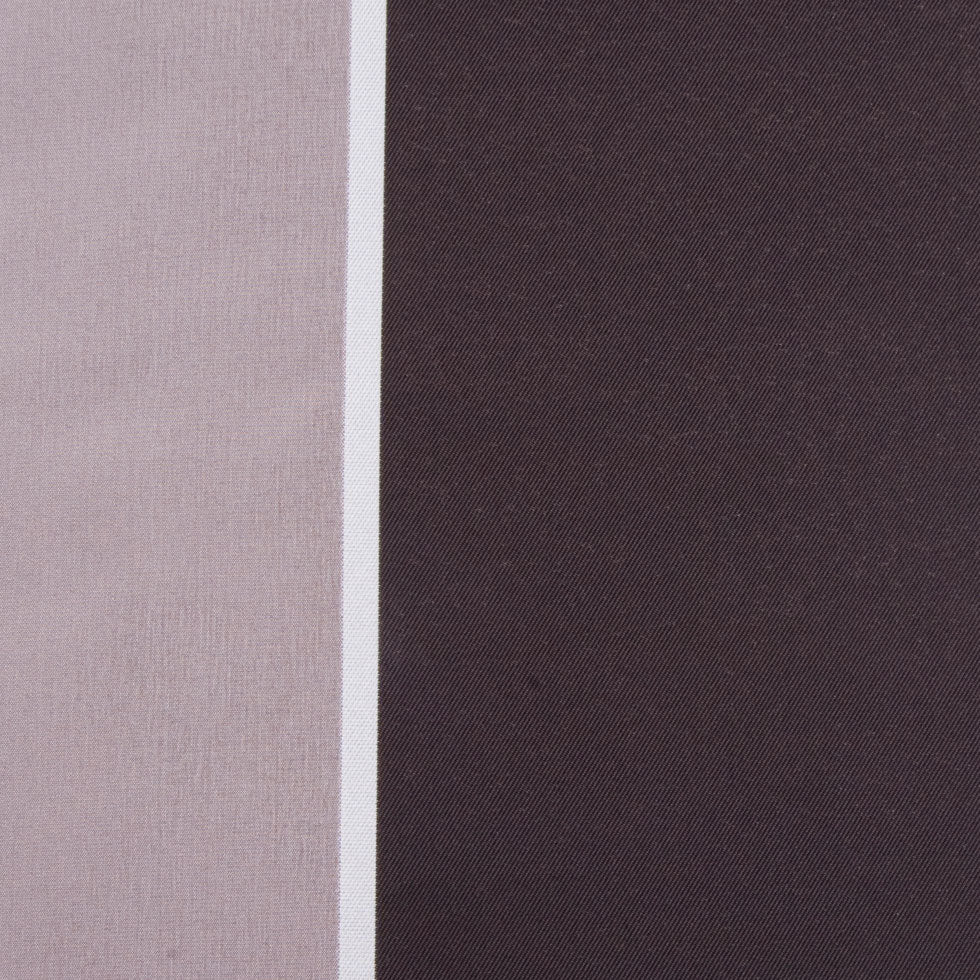 Chocolate/Natural/Black Stripes Woven Detail