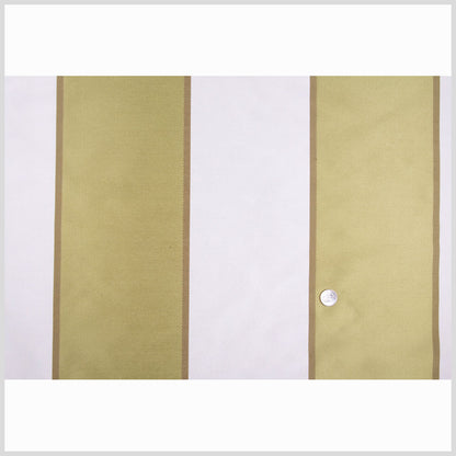 Cotton/Natural/Olive Stripes Woven Full