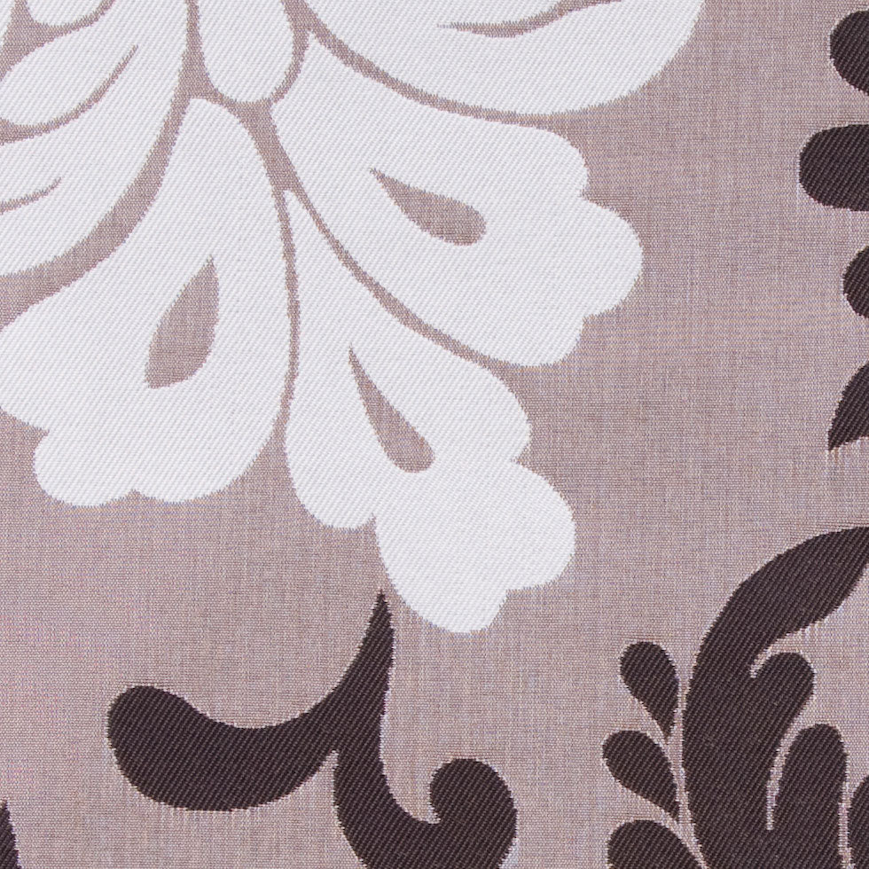 Chocolate/Mink/Natural Floral Woven Detail