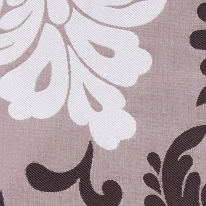 Chocolate/Mink/Natural Floral Woven Detail
