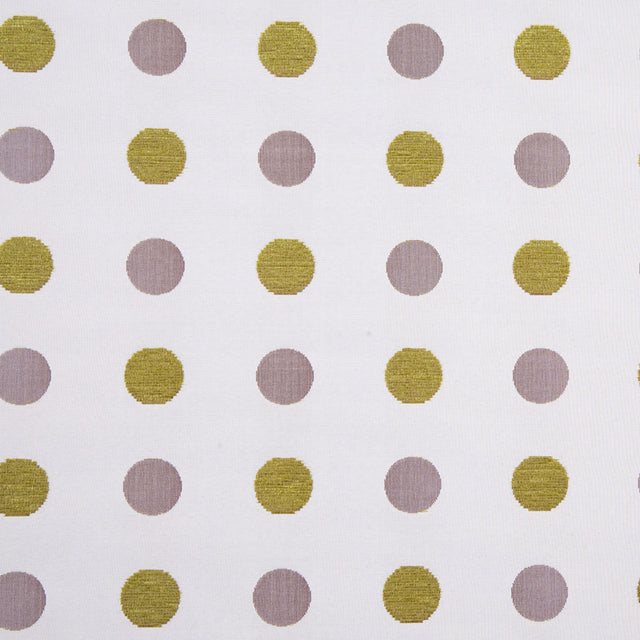 Olive/Cream/Iridescent Brown Polka Dots Chenille