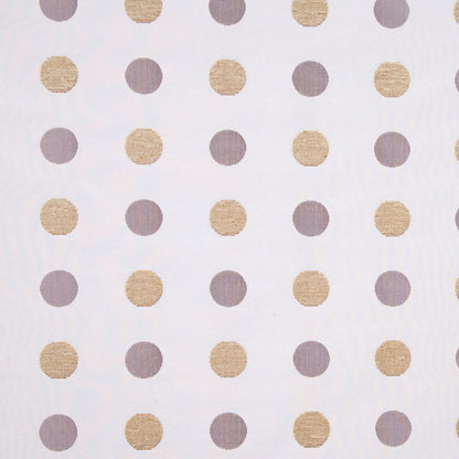 Cream/Antique Gold/Iridescent Brown Polka Dots Chenille