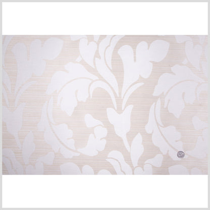 Cream Floral Woven Full