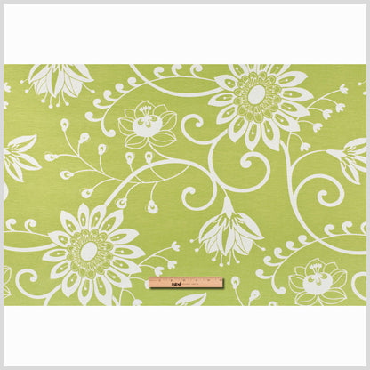 Off-White/Lime Floral Canvas Full