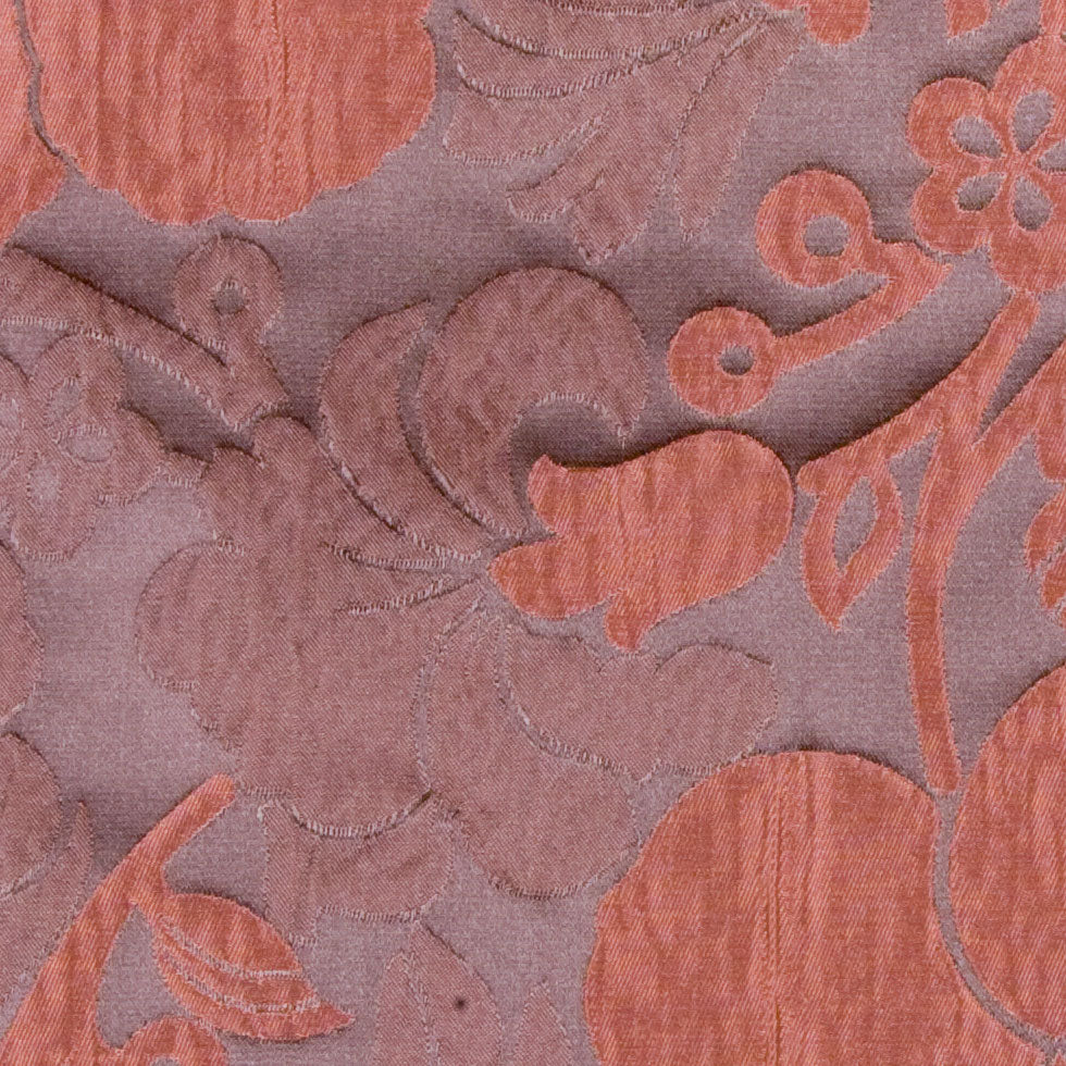 Driftwood/Terracotta Geometric Taffeta Detail
