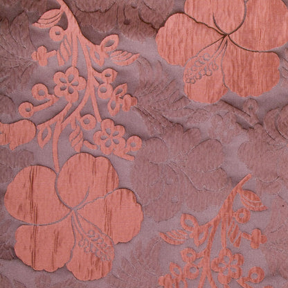 Driftwood/Terracotta Geometric Taffeta