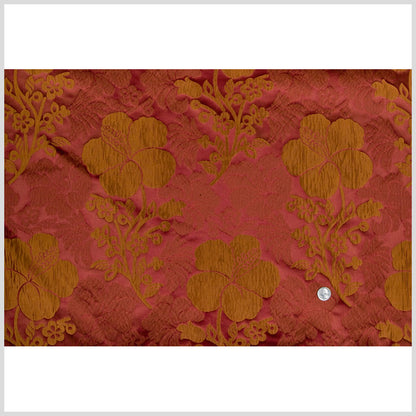Wine/Terracotta Floral Taffeta Full