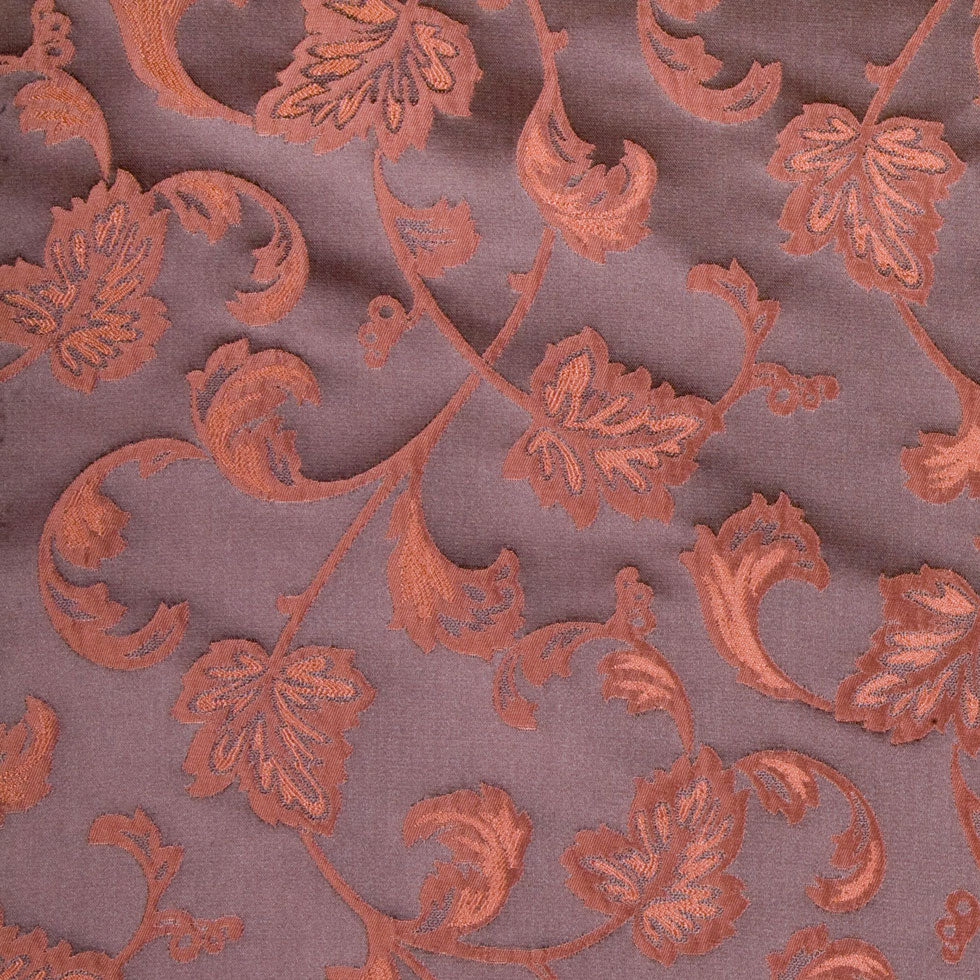 Driftwood/Terracotta Geometric Taffeta