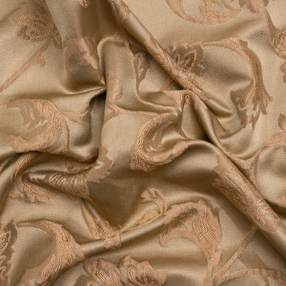 Victorian Gold/Taupe Geometric Taffeta
