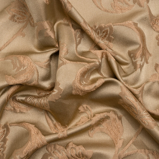 Victorian Gold/Taupe Geometric Taffeta