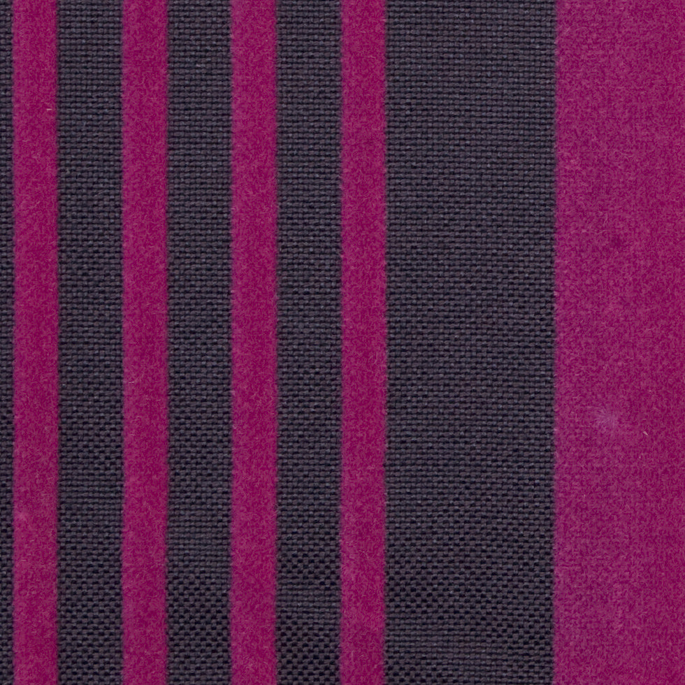 Chocolate/Liz Berry Stripes Flocked Detail