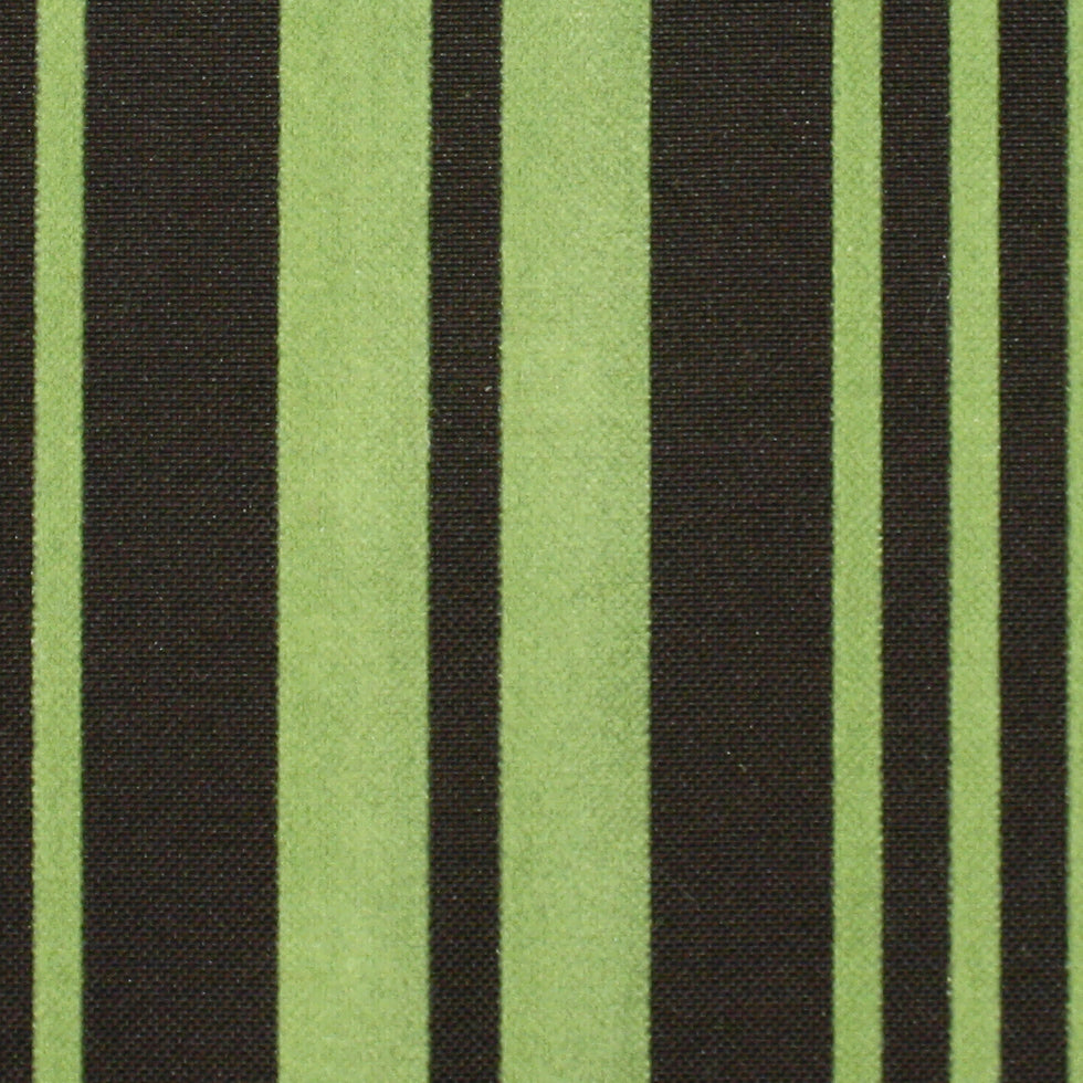 Chocolate/Grass Stripes Flocked Detail