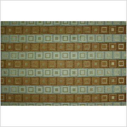 Sandstone/Duck Egg/Driftwood/Silver/Plateau Gold Checks Chenille Full