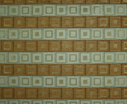 Sandstone/Duck Egg/Driftwood/Silver/Plateau Gold Checks Chenille