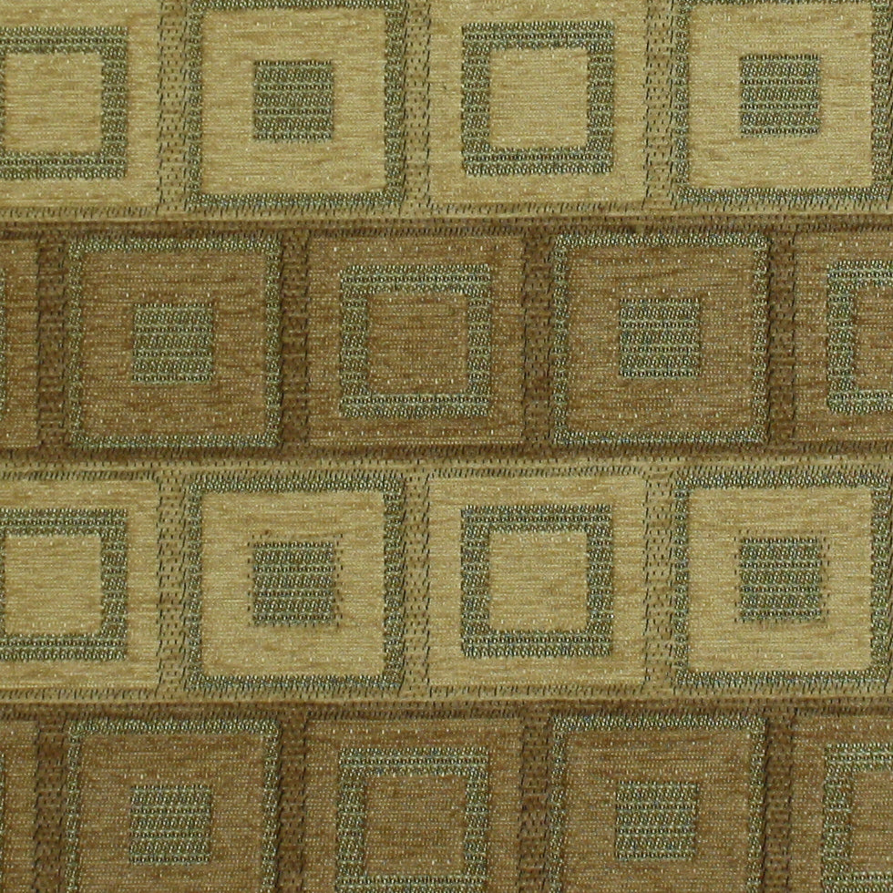 Beige/Taupe/Silver/Plateau Gold Checks Chenille Detail