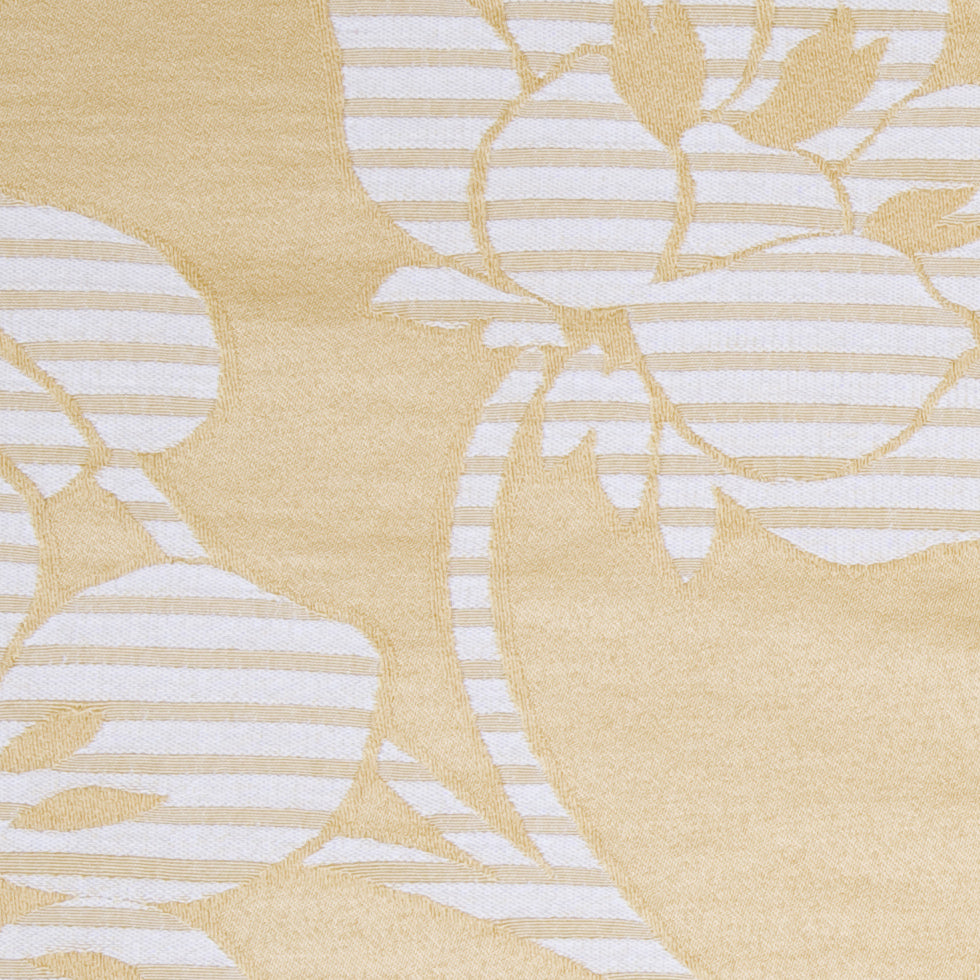Mustard/Beige Floral Woven Detail