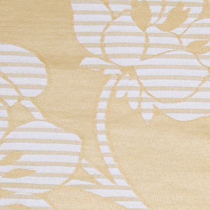 Mustard/Beige Floral Woven Detail