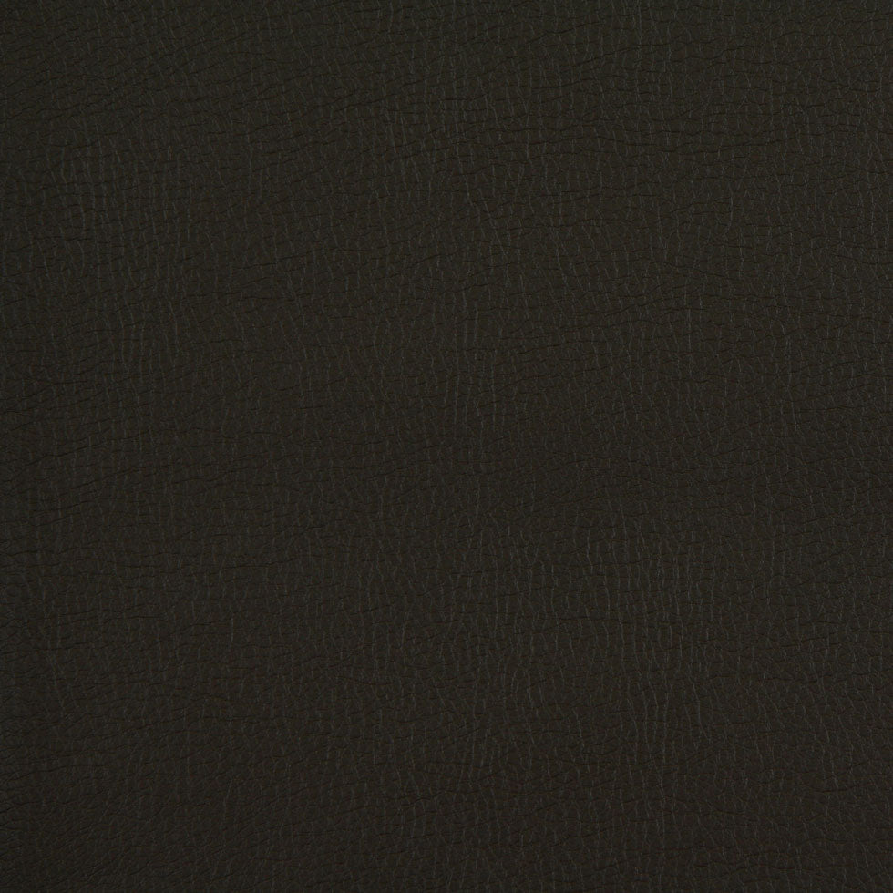 Dark Brown Solid Faux Leather/ Vinyl