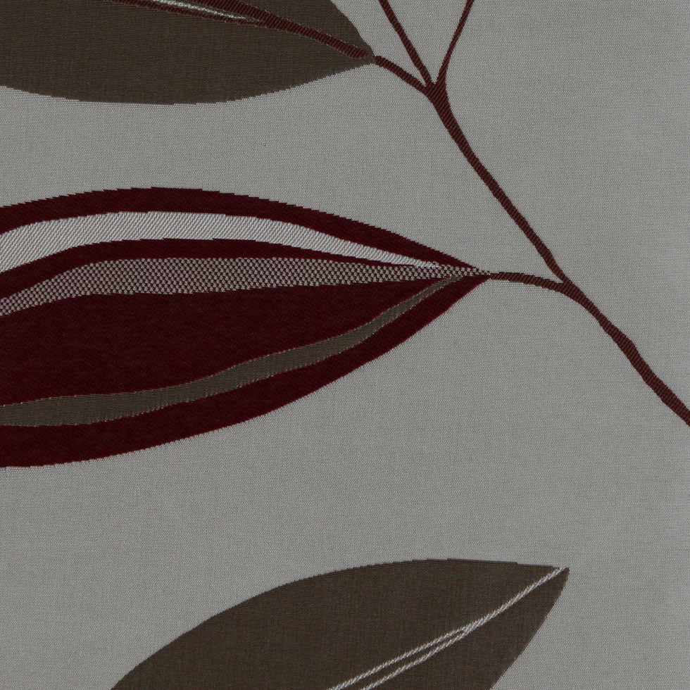 Fuchsia/Natural Floral Woven Detail