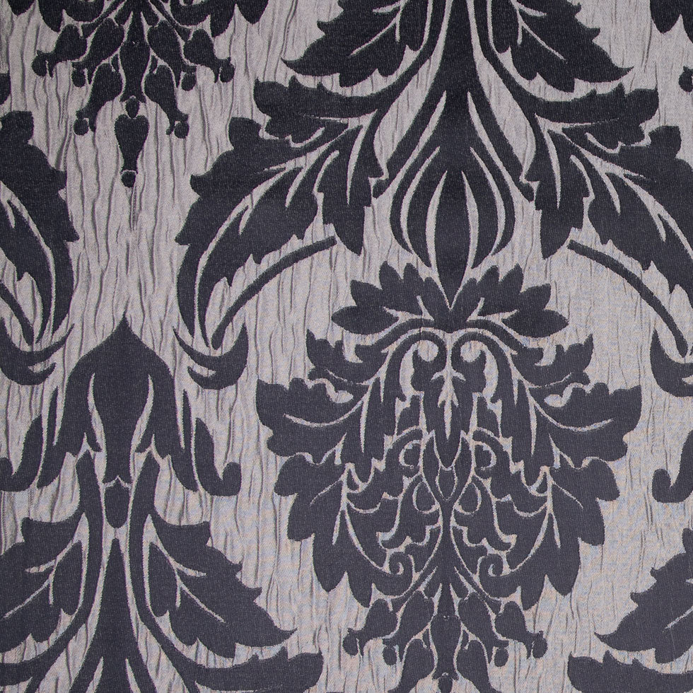 Silver/Black Damask Woven